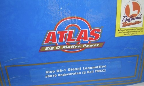 ATLAS O 3-RAIL LIONEL TMCC UNDECORATED ALCO RS-1 DIESEL ENGINE LOCOMOTIVE SCALE - Picture 2 of 2