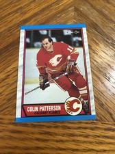 1989-90 O-Pee-Chee Calgary Flames Hockey Card #71 Colin Patterson RC Set Break