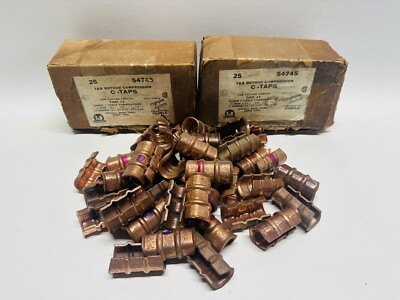 NEW (Lot of 40) T&B 54746 C-Taps Copper