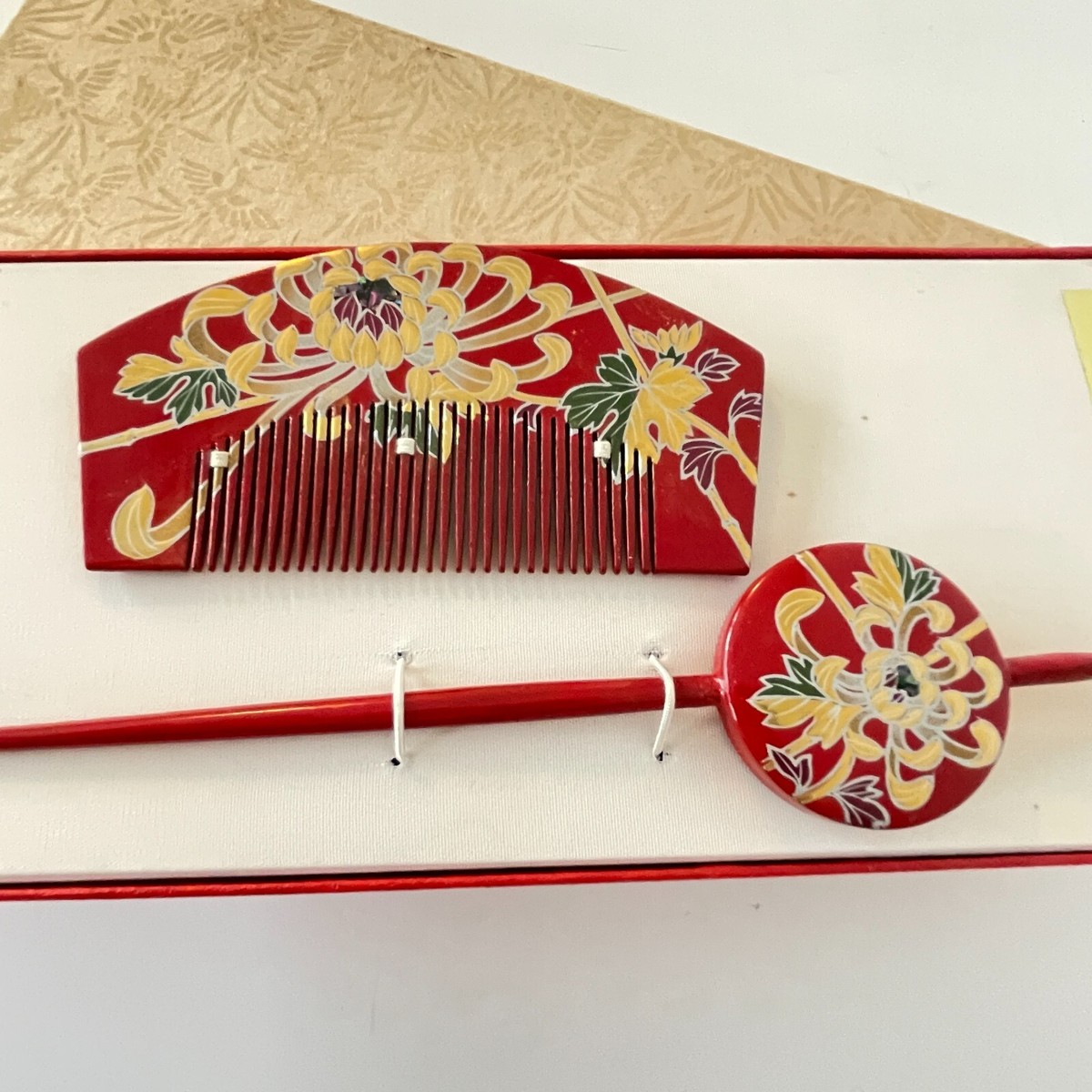 Japan Kushi & Kanzashi Traditional Lacquerware Hair Accessories