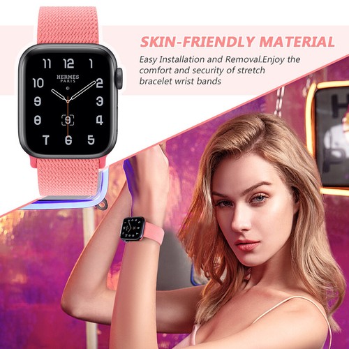Strap Band For Apple Watch Ultra 8-1 SE Fabric Woven Nylon Breathable - Picture 5 of 19