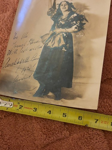 Amelita Galli-Curci Italy opera singer hand signed autograph antique photo 1920 - Picture 7 of 7