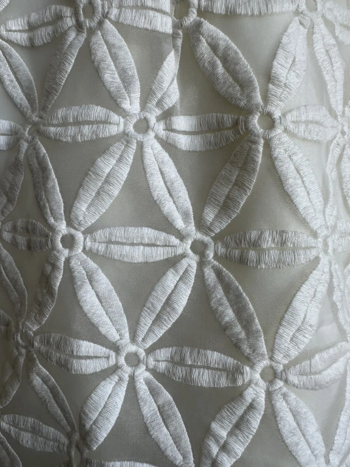 Saia Branca L Joa South Moon Sob Algodão Bld Margaridas Nova Com Etiqueta Orig $66 30” Cintura DIVERTIDA - Imagem 3 de 4