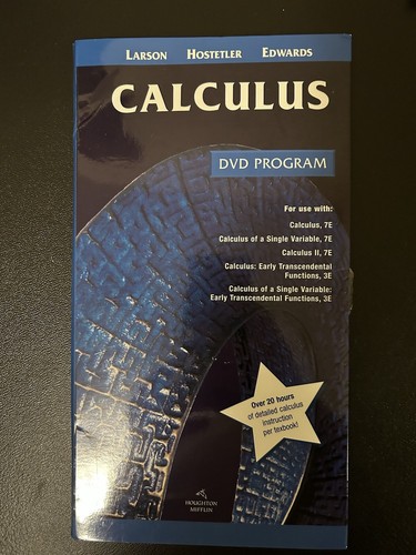 DVD Program for; Calculus 7E, Calculus of a single variable 7E, Calculus II 7E, - Imagen 1 de 6