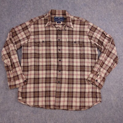 Calico Indigo Rrl Jackrabbit Work Shirt Classic Fit Plaid Shirt