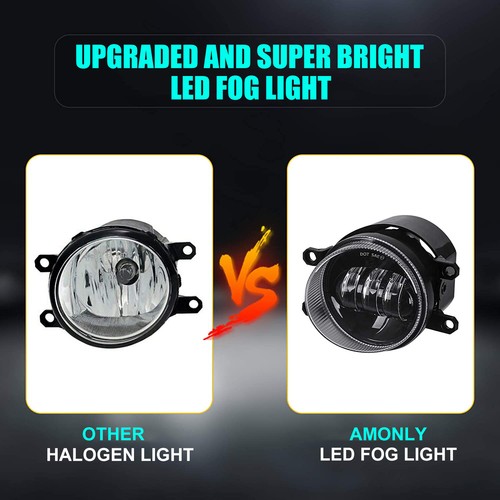 Pair LED Fog Lights Bumper Driving Lamps For Toyot a Corolla Camry Lexus Avalon - Picture 2 of 12