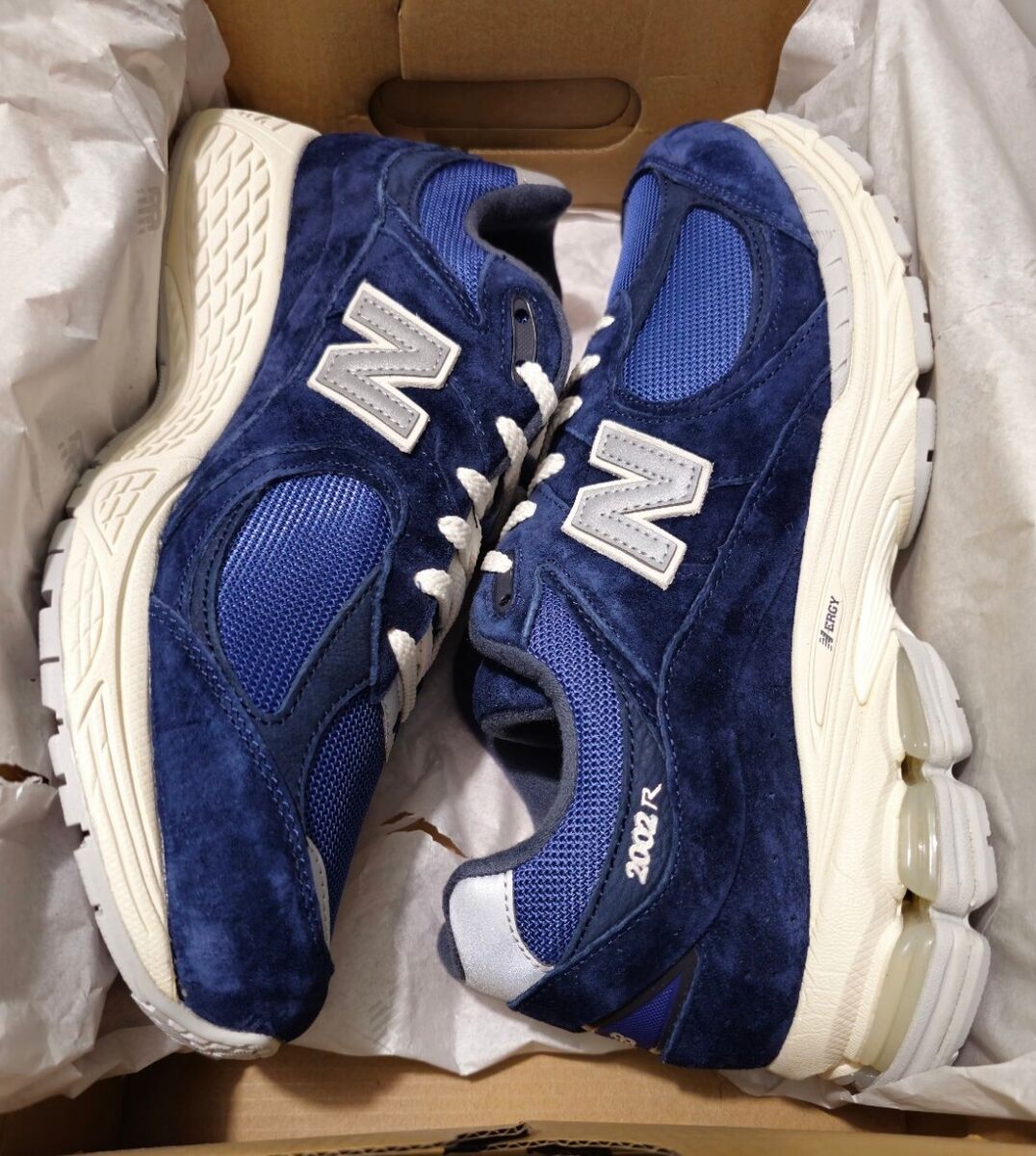 New balance ☆ M2002RHL Navy New Balance 2002R Navy Blue Grey Men's Running Shoes Sz 6