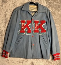 Vintage Holloway Jacket Womens Letterman Blue Band
