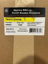 NEW GE TK4V1200S B Circuit Breaker Enclosure Disconnect 1200 Amp 800 amp NEMA 1