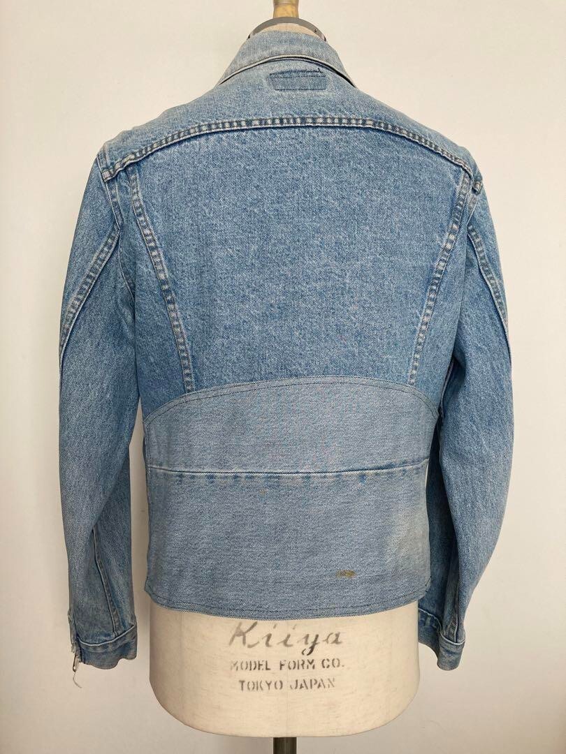 ジャケット・アウター rebuild by needles remake riders size 40 Rebuild by Needles Denim Riders Jacket Remake from Levi's