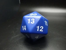 Blue Huge 55mm D20 Countdown Die Extra Large Giant Twenty Sided Counter Dice