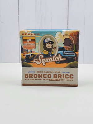 Dr. Squatch Limited Ed. Bar Soap Bronco Bricc All Natural with Heavy Grit 5oz