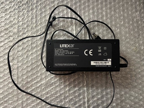 LiteOn PE-1300-9AR3 AC Power Adapter Charger Black 12V 2.5A (NO MAINS LEAD)