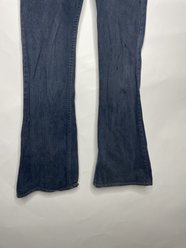 Levis Denim Jeans Vintage 1970's Safari Bush Pocket Bellbottom Orange Tab Sz 28 - Picture 4 of 24