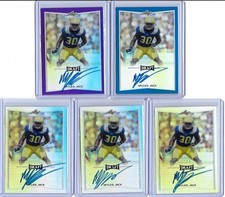 2016 Leaf Metal Draft Myles Jack Blue Prismatic Auto RC 20/50 UCLA Jaguars LB