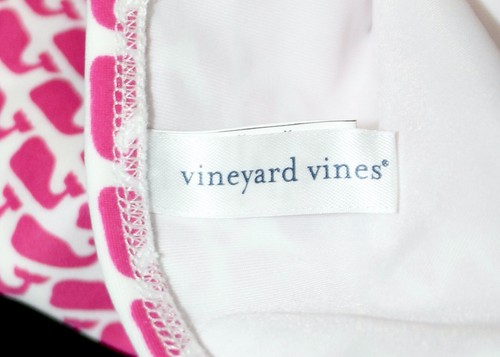 VINEYARD VINES Bikini Bottom Size Medium Pink Blue Whales Side Ties NEW - Picture 3 of 4
