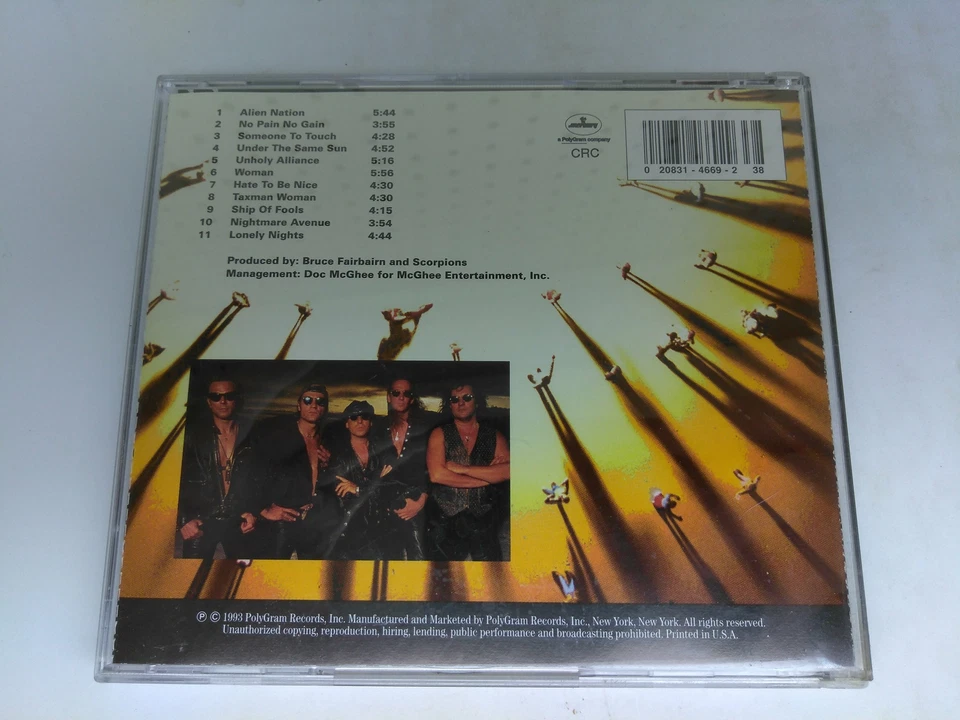 Face The Heat by Scorpions CD 1993 — 第 3/4 张图片