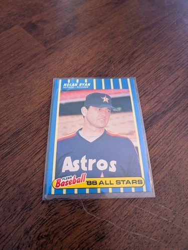 1988 Fleer Baseball All Stars - Nolan Ryan #34 Astros Angels Rangers Met Hof *PC