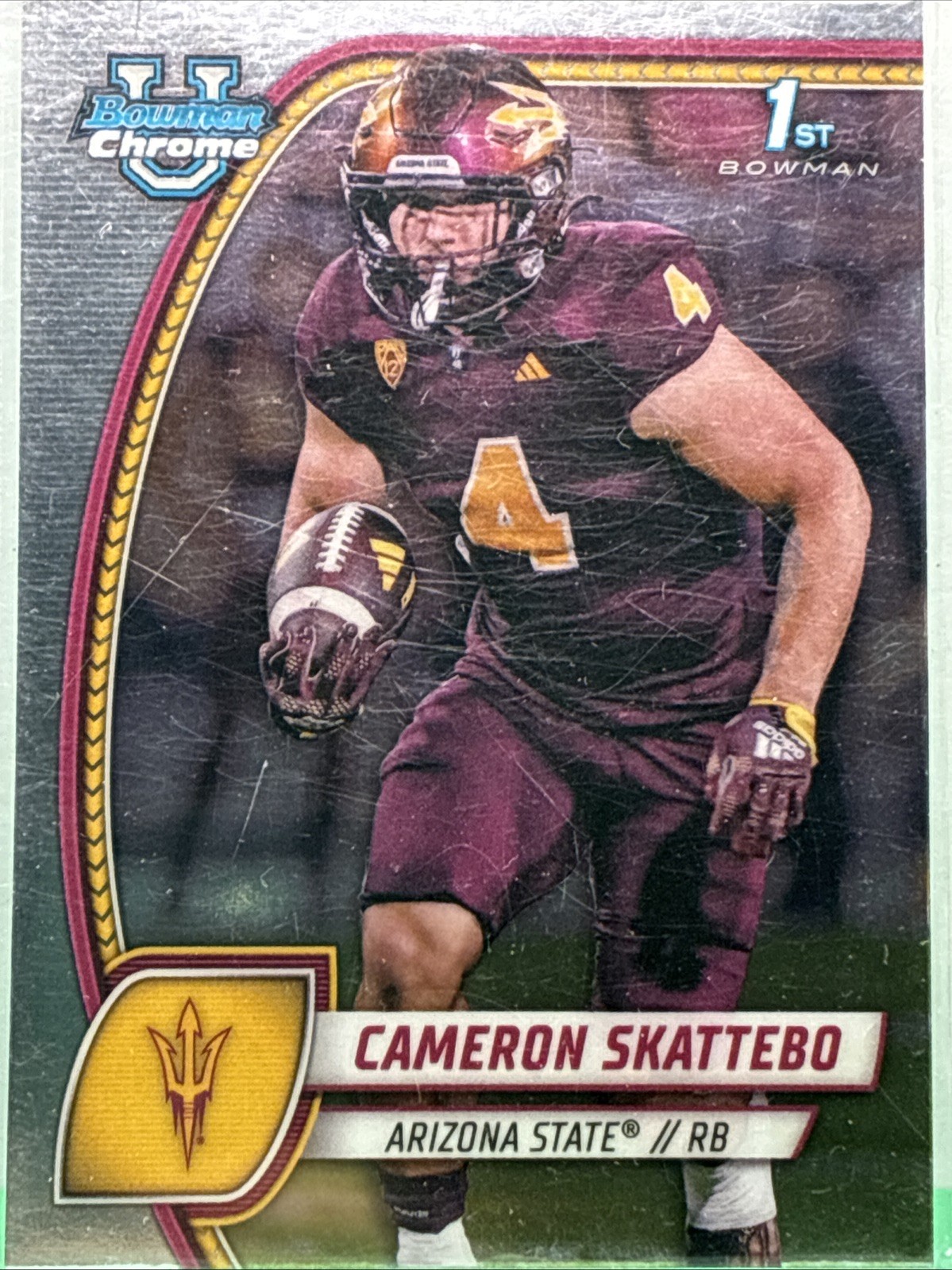 2024 Bowman University Chrome - Cameron Skattebo #37 (RC)