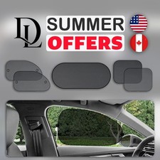 Two Pieces Of Sunshade Curtains For Car Windows Uv-blocking Mesh Side Front A
