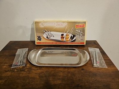 Vintage WMF Cromargan Kase-Set Cheese Board 13-Pc Stainless Set Made In Germany