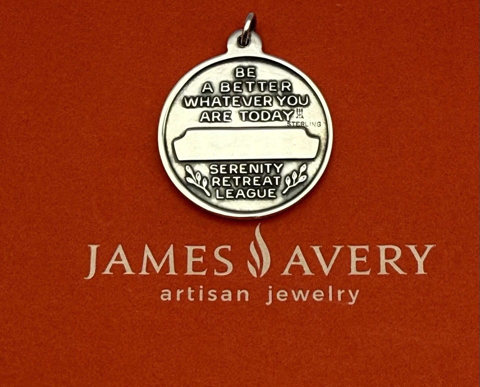 Colgante James Avery Retirado Plata Esterlina Serenidad Paloma Paz Rama Olivo LG Foto 2 de 4