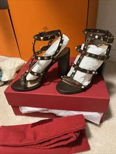 Valentino Garavani Jewels Rockstud Ankle T-Strap Great cond- 100 % Authentic