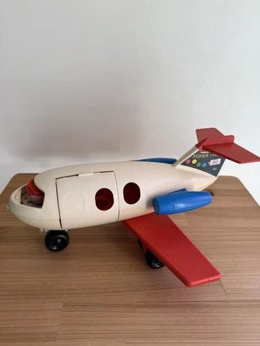 Vintage 1970s Fisher Price Airplane Fun Jet 183 Made In USA