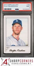 2017 TOPPS GALLERY #100 CLAYTON KERSHAW DODGERS POP 2 PSA 9