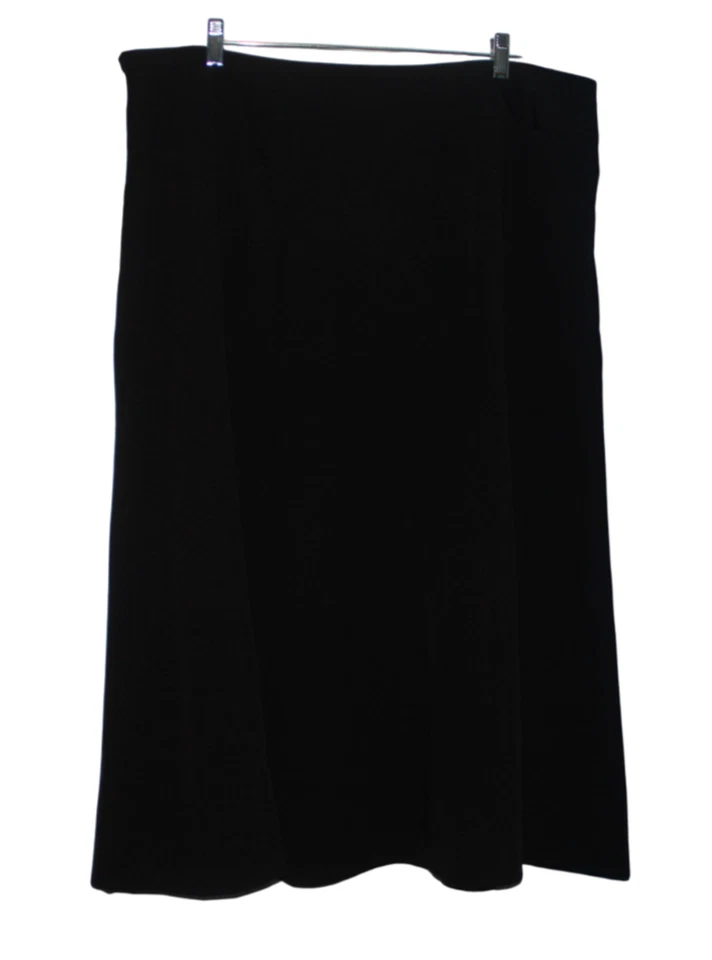 Falda Avenue para mujer talla 18/20 Plus negra longitud midi Foto 2 de 4