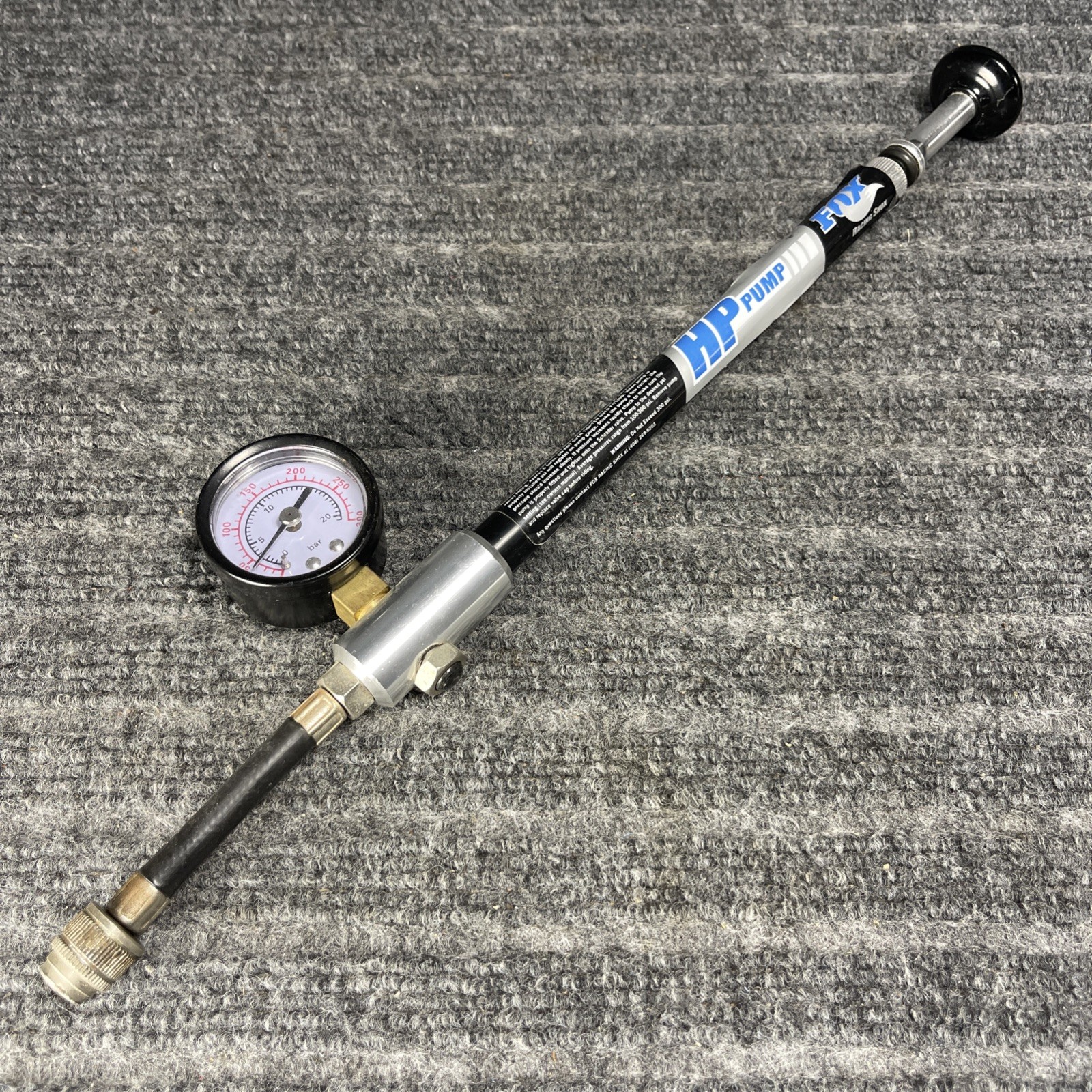 Fox Racing Shox HP High Pressure Shock Pump 300 PSI Mountain