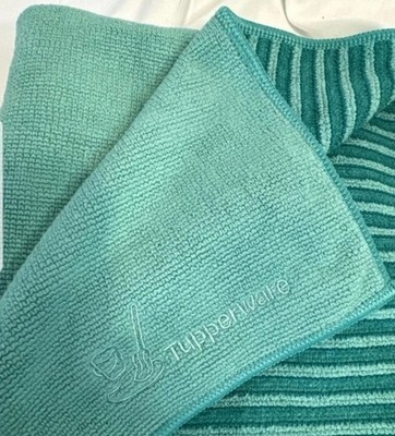 New Tupperware Microfiber Mop Towel 2 Sided Eco-friendly Green