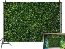 Fanghui 7x5ft Natural Green Leaves Grass Backdrop for Photography Spring Summ...