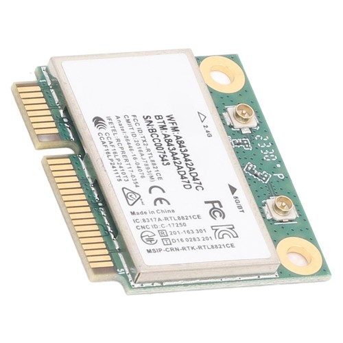 RTL8821CE Network Card Module 433Mbps BT4.2 802.11AC 2.4GHz 5GHz Mini PCIe W NEW - Afbeelding 9 van 12