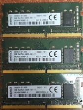 Kingston 8GB 1RX8 PC4-2400R-SA1-11 Laptop Memory Lot of 3