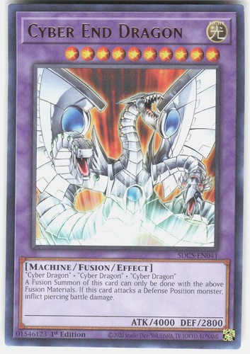 Cyber End Dragon SDCS-EN041 YuGiOh Structure Deck: Cyber Strike card