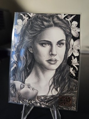 A Lily Among Thorns 2018 Topps Star Wars Galaxy Card #19 Padme Amidala