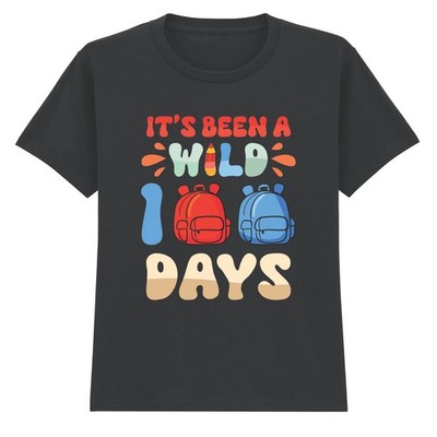 Its Been A Wild 100 Days 100th Day Of School Kids T-Shirt Fun Education Tee