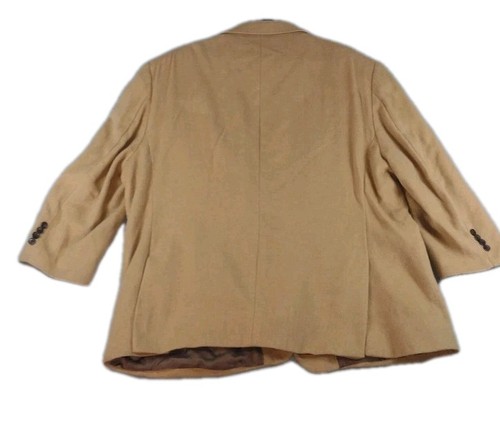 Blazer Paul Fredrick uomo 54R marrone cammello capelli tacca risvolto doppia ventilazione blazer - Foto 6 di 13