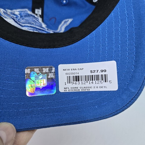 New Era NFL Detroit Lions 9TWENTY Chain Link Adjustable Hat Cap One Size - Blue - Picture 15 of 15