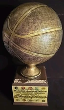 Basketball Large Bronze Trophy Resin BLOL MBA Sunday League Season 5 Champions 