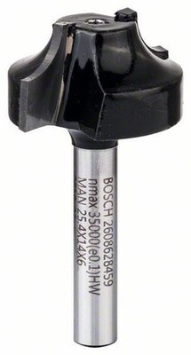 Bosch Kantenformfräser E, 6 mm, R1 6,3 mm, D 25,4 mm, L 14 mm, G 46 mm