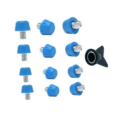 12 Pieces Football Shoe Spikes Soccer Boot Studs Anti Slip with Wrench Practical
