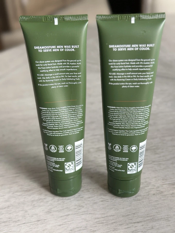 Shea Moisture Men Daily Moisturizing Face Lotion SET of 2 - 3.5fl.oz/104 ml - Image 2 of 3