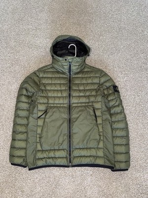 Stone Island Real Down Jacket Black Size M
