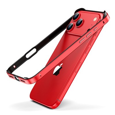 For iPhone 17 Pro Max 16 15 Shockproof Metal Frame Bumper Case Silicone Corners