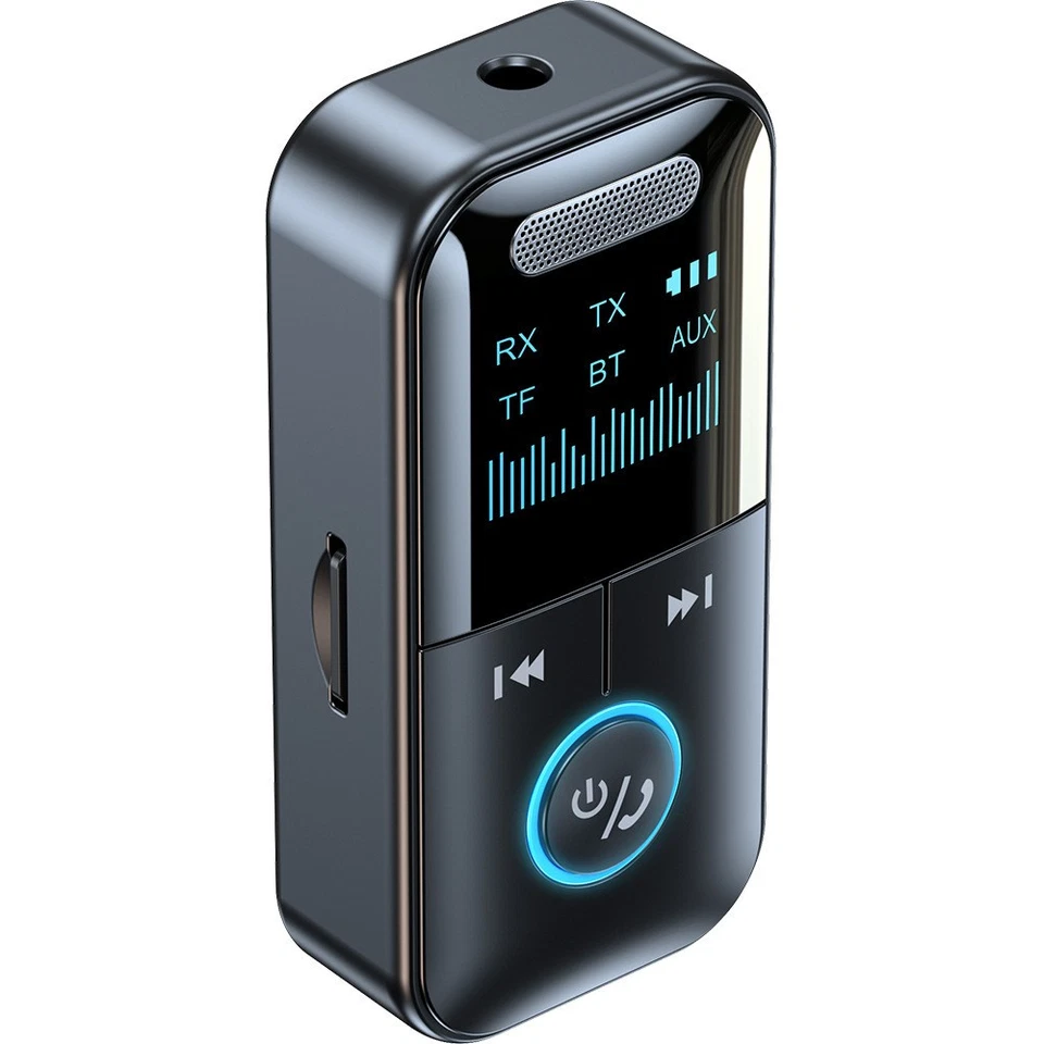 4In1 Bluetooth Audio Adapter Wireless Receiver Transmitter MP3 Player 3.5mm Aux - Image 2 of 4