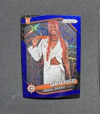 2025 Panini Prizm WNBA - Saniya Rivers #150 Blue Velocity Variation (RC)