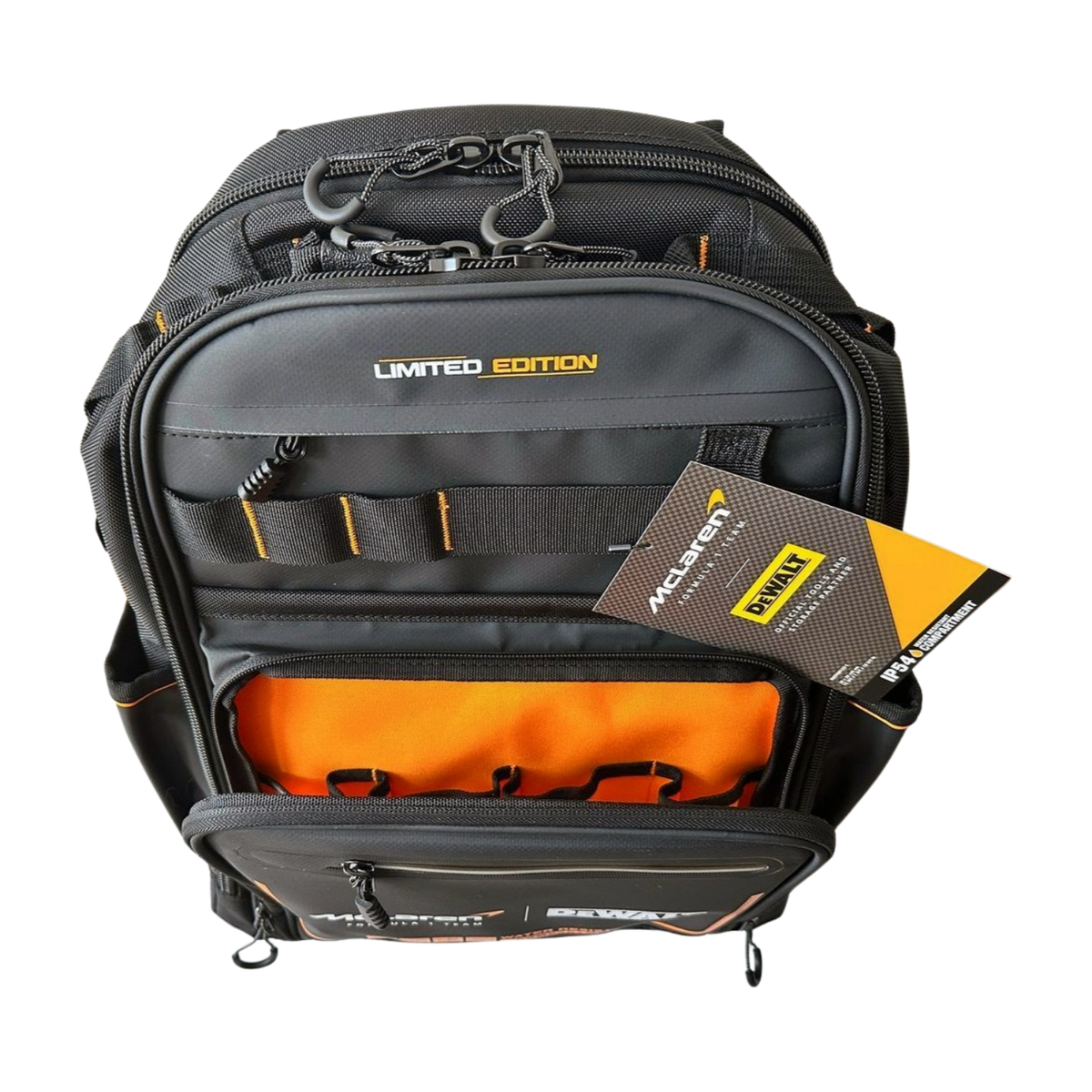 DEWALT McLaren Backpack Tool Bag Waterproof Dustproof 43 Pockets