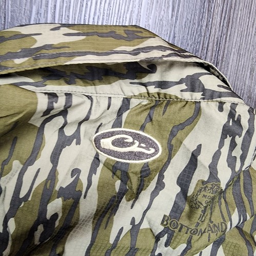Drake Waterfowl Mossy Oak Shirt L Bottomland TreeStand Short Sleeve Button - Picture 6 of 9